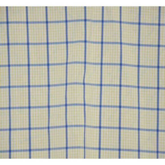 Orvis Plaid Button-Down Shirt Yellow Blue Long Sleeve Cotton Spandex Men's L - Picture 7 of 10